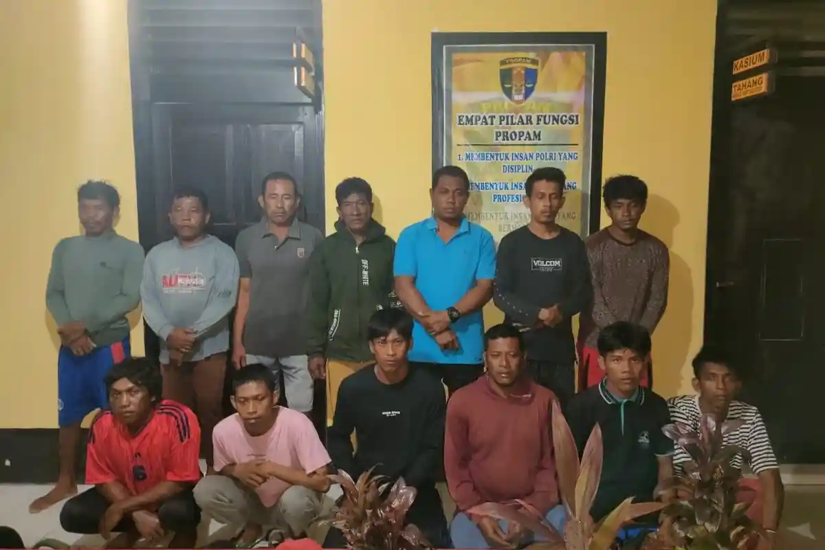 Polda Sulteng Tangkap 16 Terduga Pelaku Bom Ikan di Banggai Laut, Terjadi Aksi Senjata Petugas