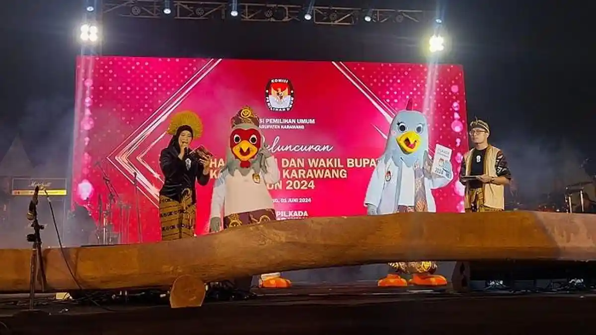 KPU Karawang Kenalkan Si Cipa dan Rage, Jadi Maskot Pilkada Karawang 2024
