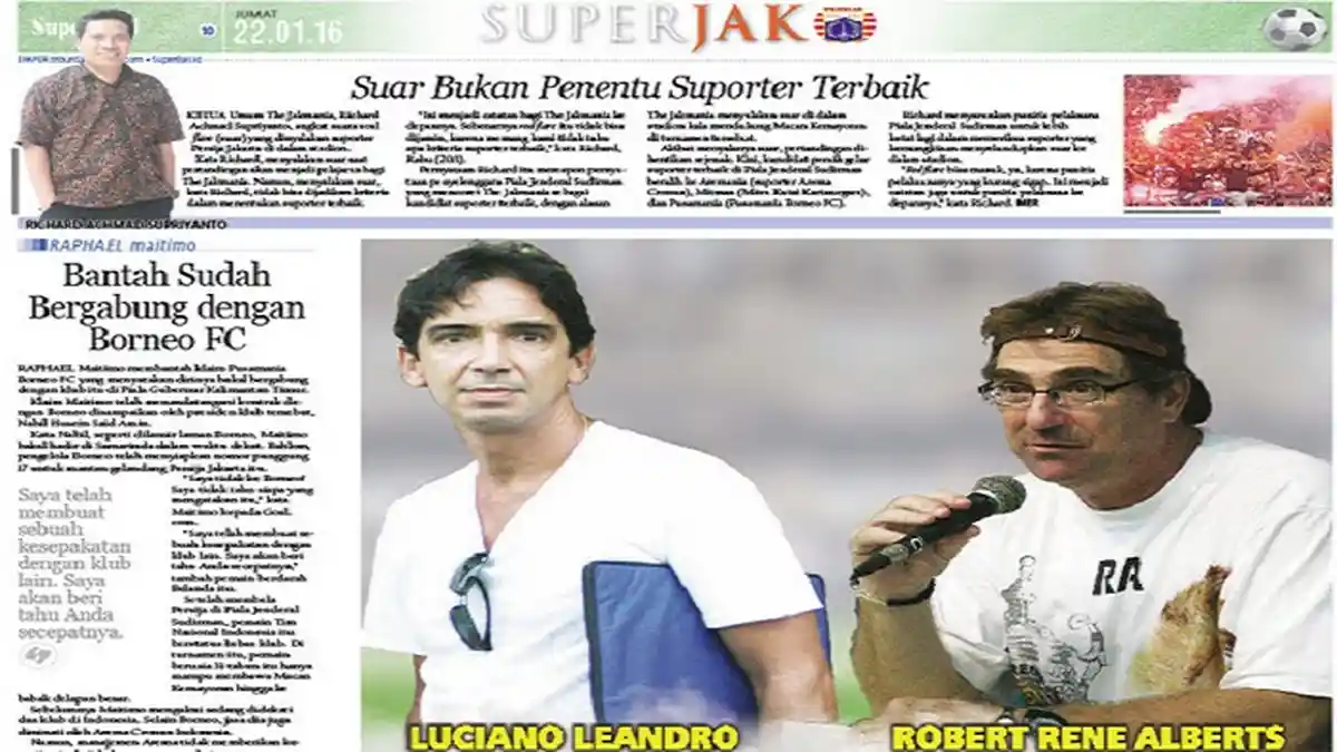Ferry Paulus dan Richard Ahmad Sepaham Soal Calon Pelatih Persija