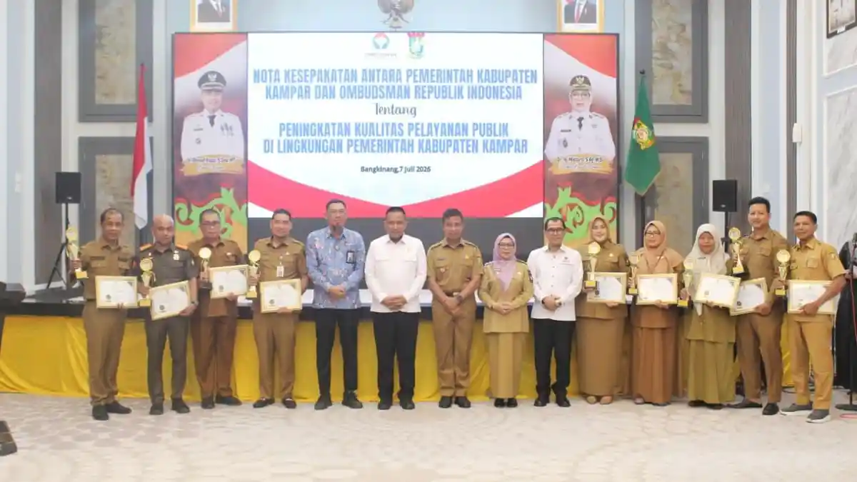 Gandeng Ombudsman RI, Pemkab Kampar Perkuat Sinergi Tingkatkan Kualitas Pelayanan Publik - Tribunpekanbaru.com