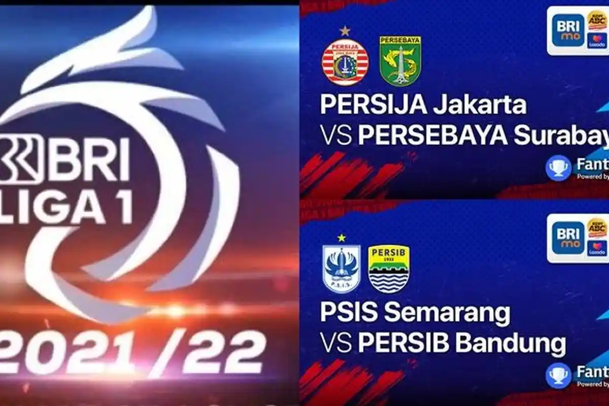 Siaran Langsung Streaming Persija vs Persebaya & PSIS vs Persib di Channel Tv Liga 1 Indosiar Vidio