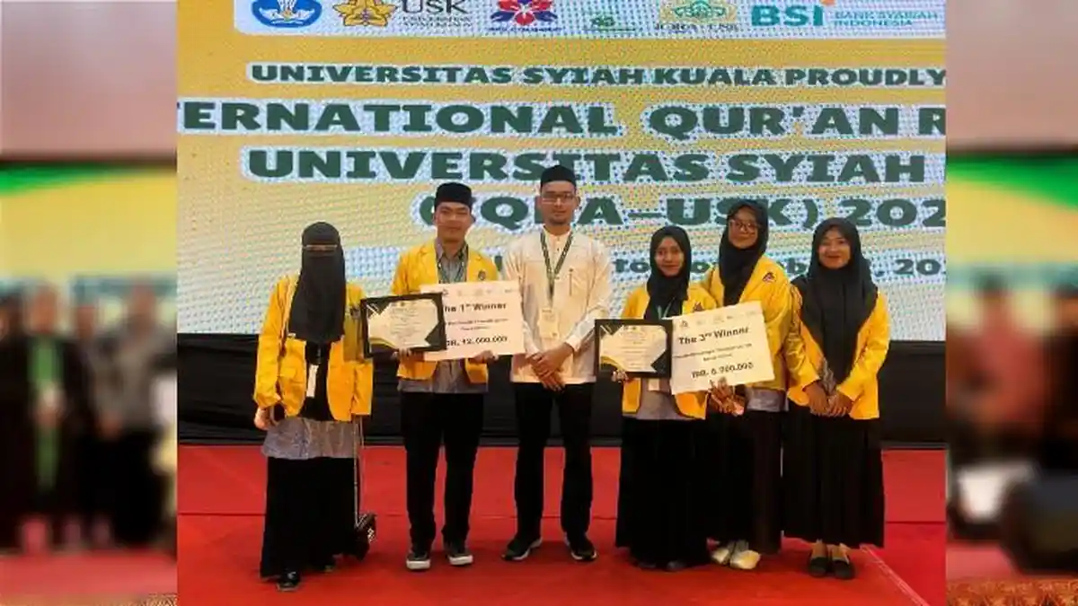 Dua Qori' Asal UTU Raih Juara di MTQ Internasional USK, Tilawah Putra Juara Satu