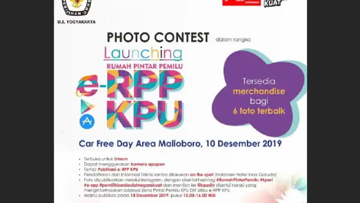 Meriahkan Peluncuran e-RPP, KPU DIY Gelar Photo Contest
