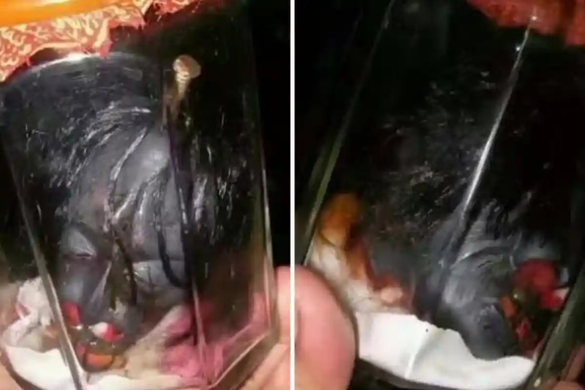 Ihh Seram Diduga Kepala Kuntilanak Dalam Toples Beredar