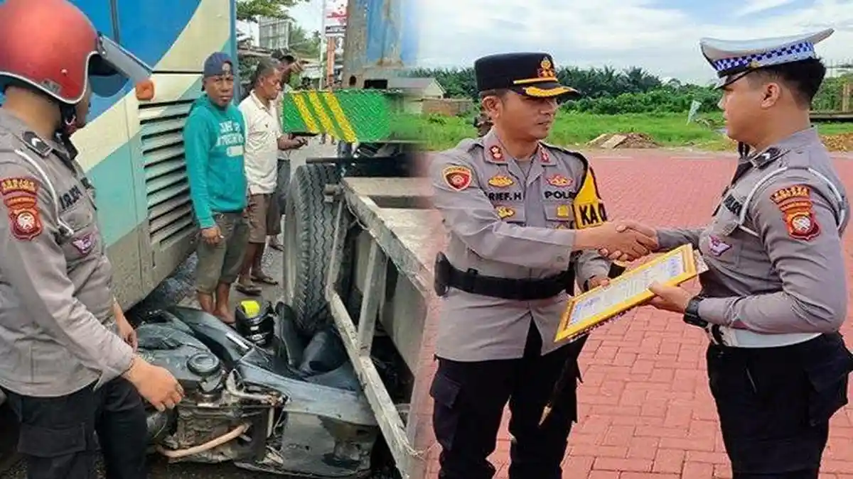 Nasib Mujur Bripda Novandro Relakan Motor Pribadi Jadi Ganjal Bus, Kini ...