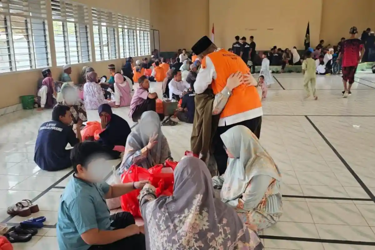 Wajah Ceria Warga Binaan Lapas Pangkalpinang Bertemu Keluarga Saat Lebaran Idul Fitri