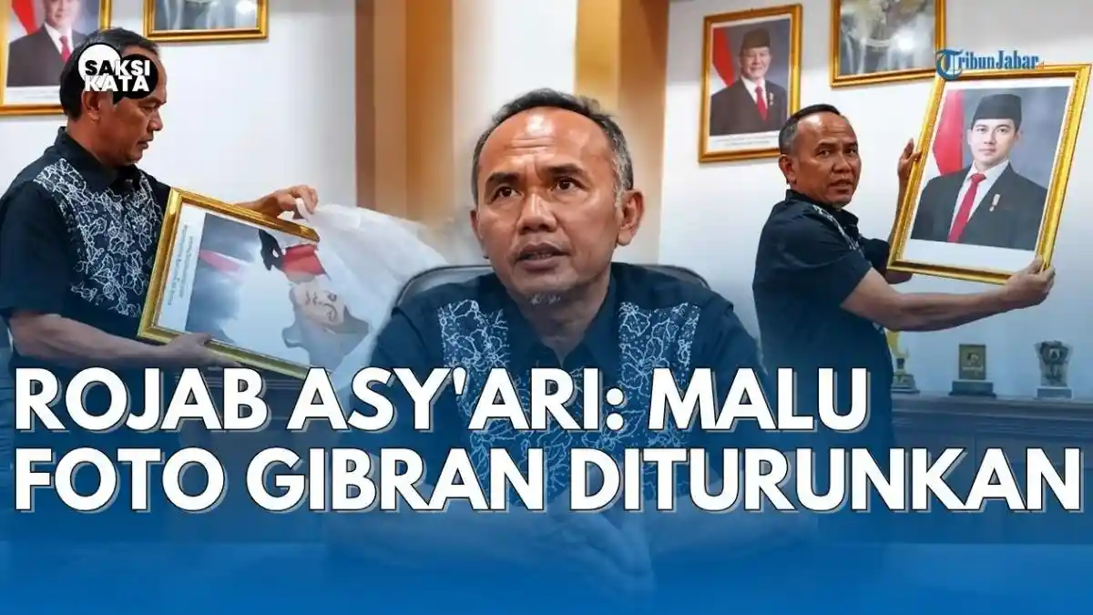 Foto Gibran Diturunkan di Gedung DPRD Kota Sukabumi, Kader PDIP Rojab Asyari: Saya Malu