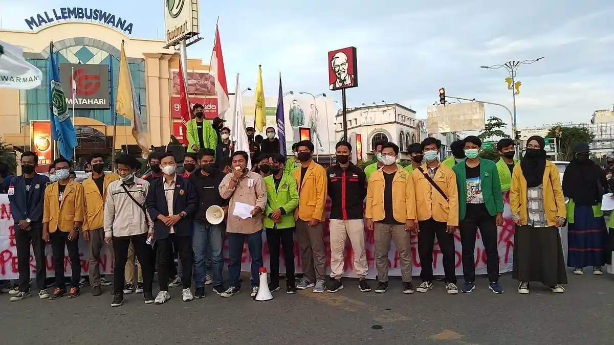 Peringati Hari Buruh Internasional, Aliansi Mahasiswa di Samarinda Meminta UU Omnibus Law Dicabut