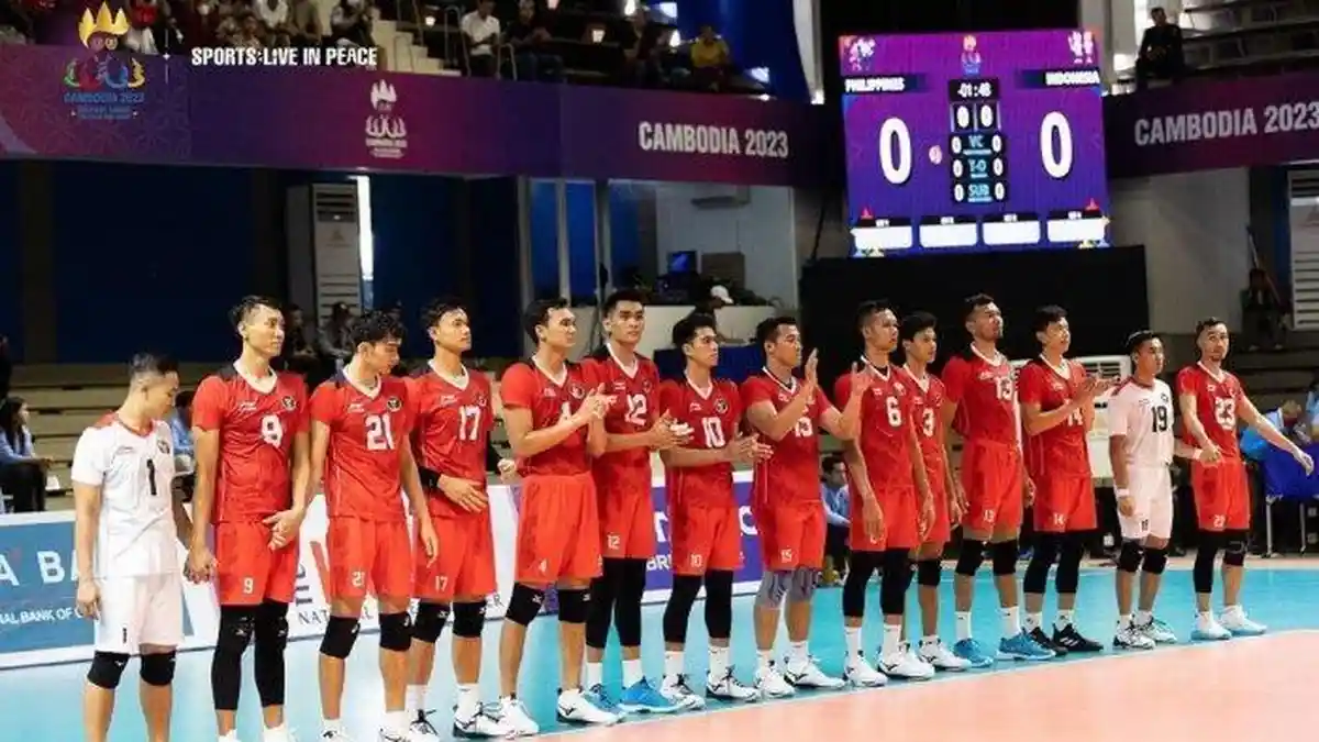 Final Voli Putra Indonesia vs Kamboja Malam Ini, Kans Rivan Cs Cetak Hattrick Emas SEA Games