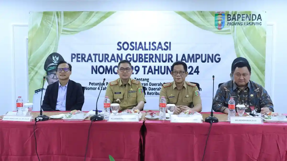 Optimalisasi PAD, Fredy Buka Sosialisasi Pergub Retribusi Daerah Lampung