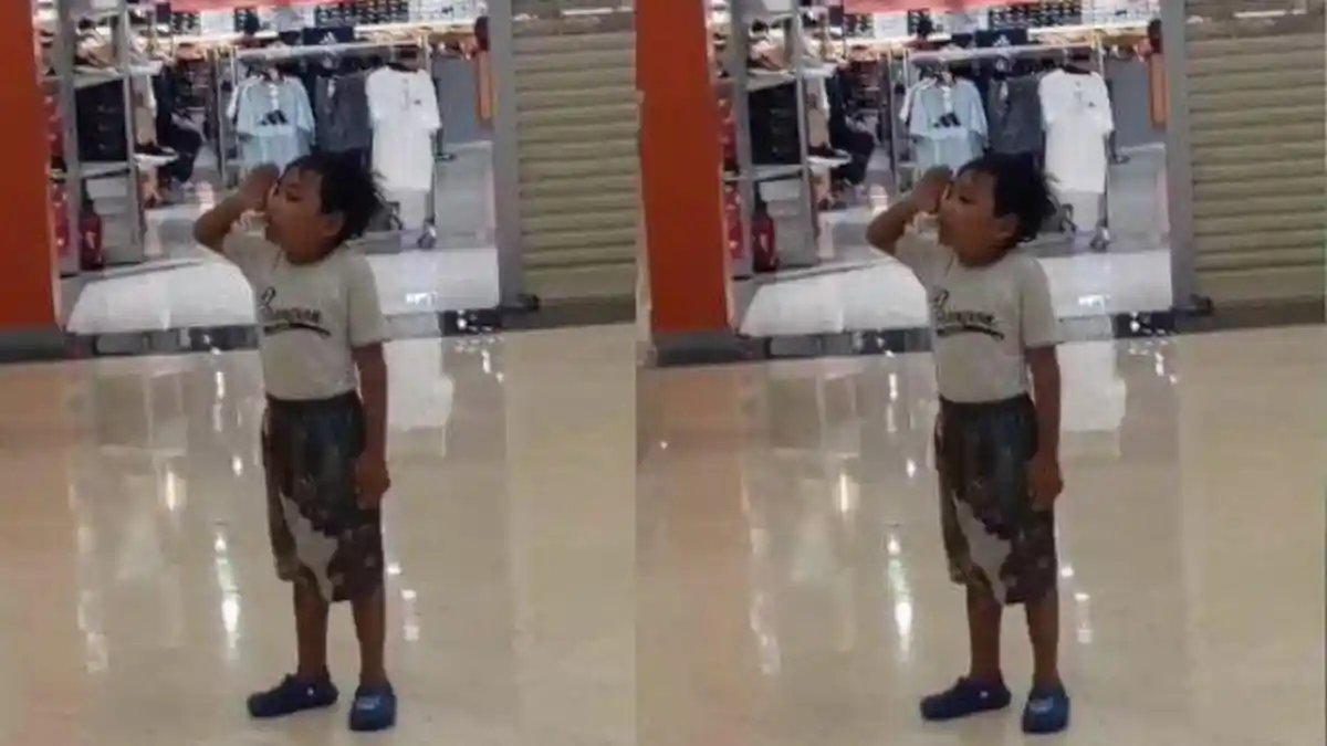 Bocah Mendadak Hormat Dengar Lagu Indonesia Raya Diputar di Mal, Orangtua: Tak Menyangka