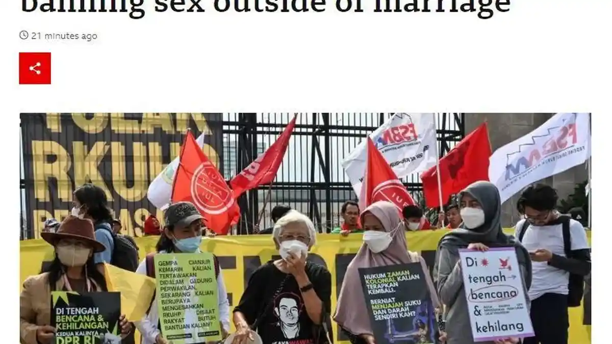 DPR Sahkan RKUHP Jadi UU, Aksi Tolak