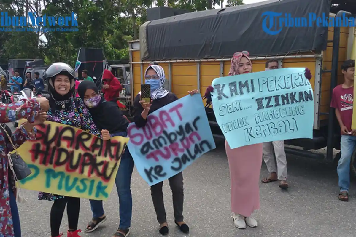 Gara-gara Sepi Job Saat Pandemi Covid-19, Artis Organ Tunggal Gelar Demonstrasi, Gugus Tugas Izinkan