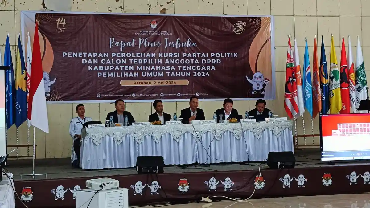 Ditetapkan KPU Mitra Sulawesi Utara, PDIP Raih 10 Kursi di DPRD, Golkar Peringkat Kedua