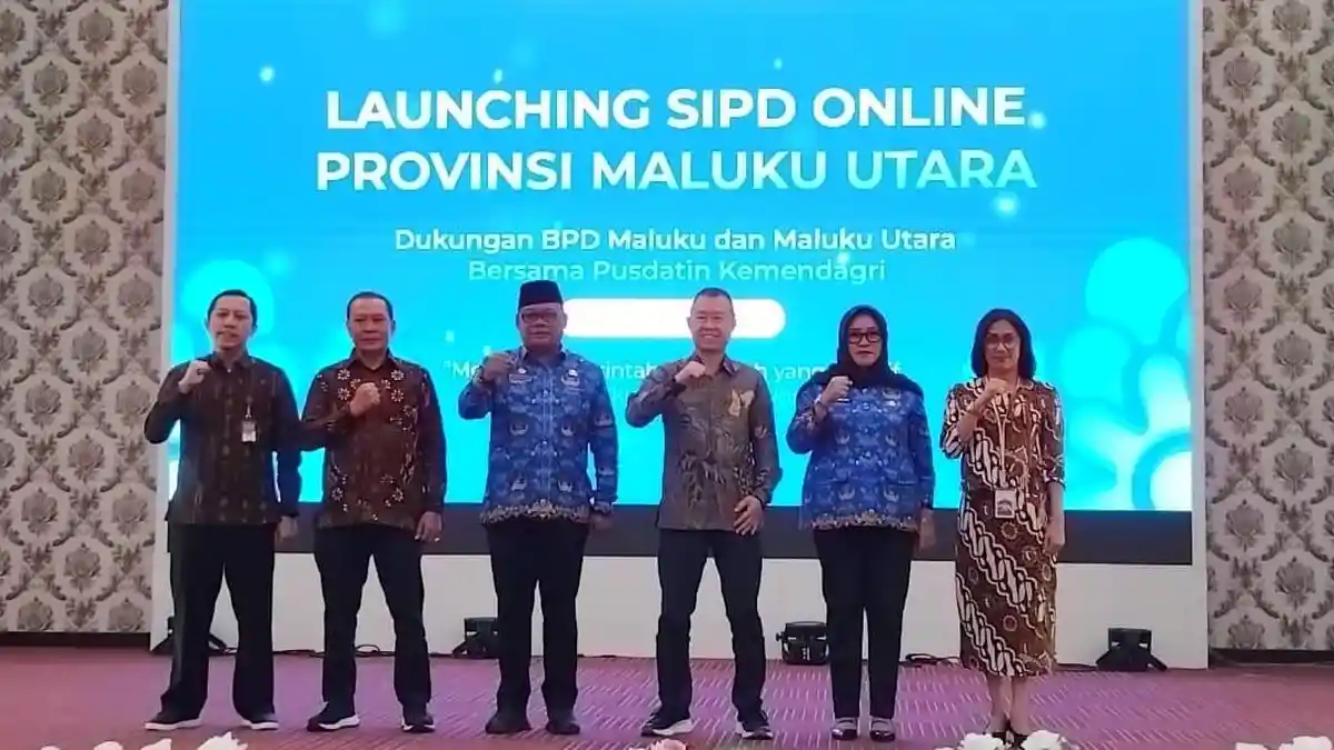Gandeng Pusdatin dan Bank Maluku-Malut, Pemprov Launching SP2D Online SIPD