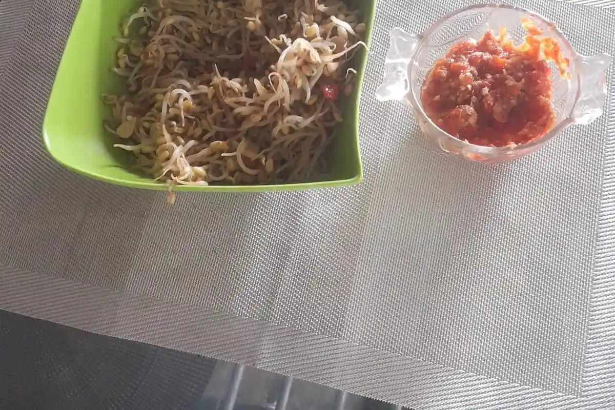 Kuliner NTT Tauge Tumis Makan Deng Sambal Colo Colo ala Ferry Ndoen