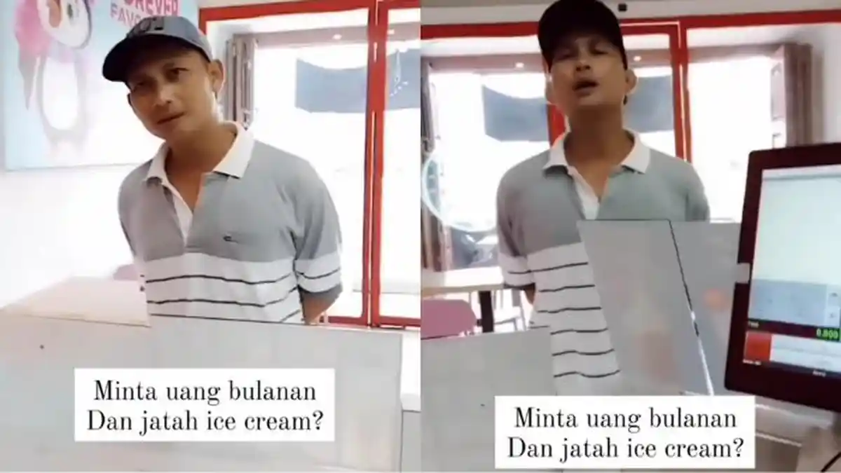 TAMPANG Preman Medan Ngotot Minta Uang Keamanan Rp 150 Ribu di Toko Es Krim Kawasan Johor