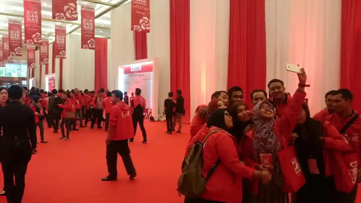 Kopdarnas PSI di JCC Dipadati Ribuan Kader