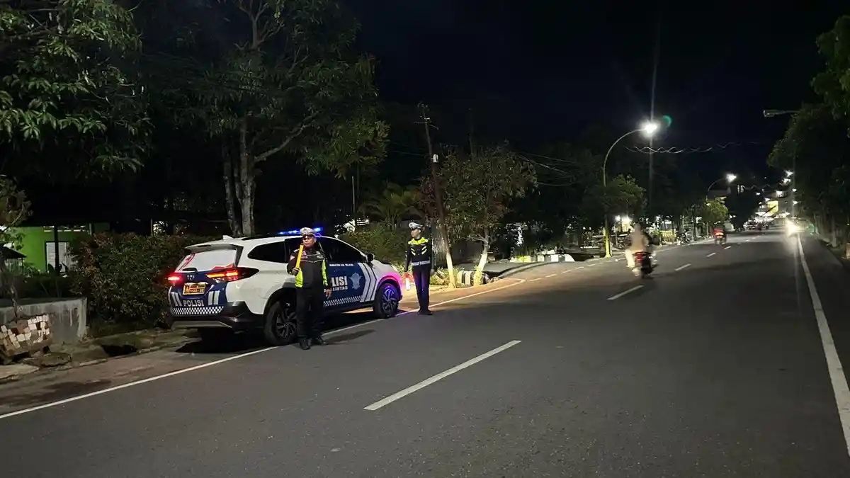 Blue Light Patrol Satlantas Sibolga Gempur Balap Liar dan Kejahatan Jalanan