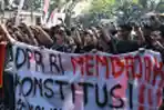 Aksi Tolak Revisi UU Pilkada di Malang