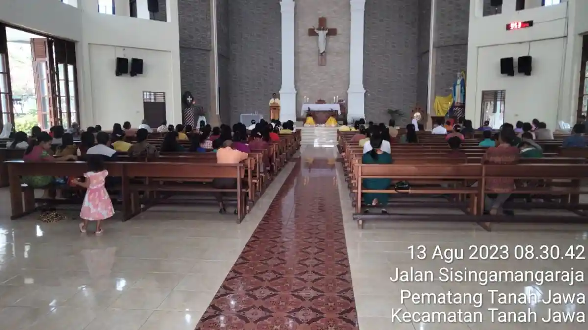 Saat Ibadah Minggu, Polsek Tanah Jawa Malah Lakukan Hal Ini