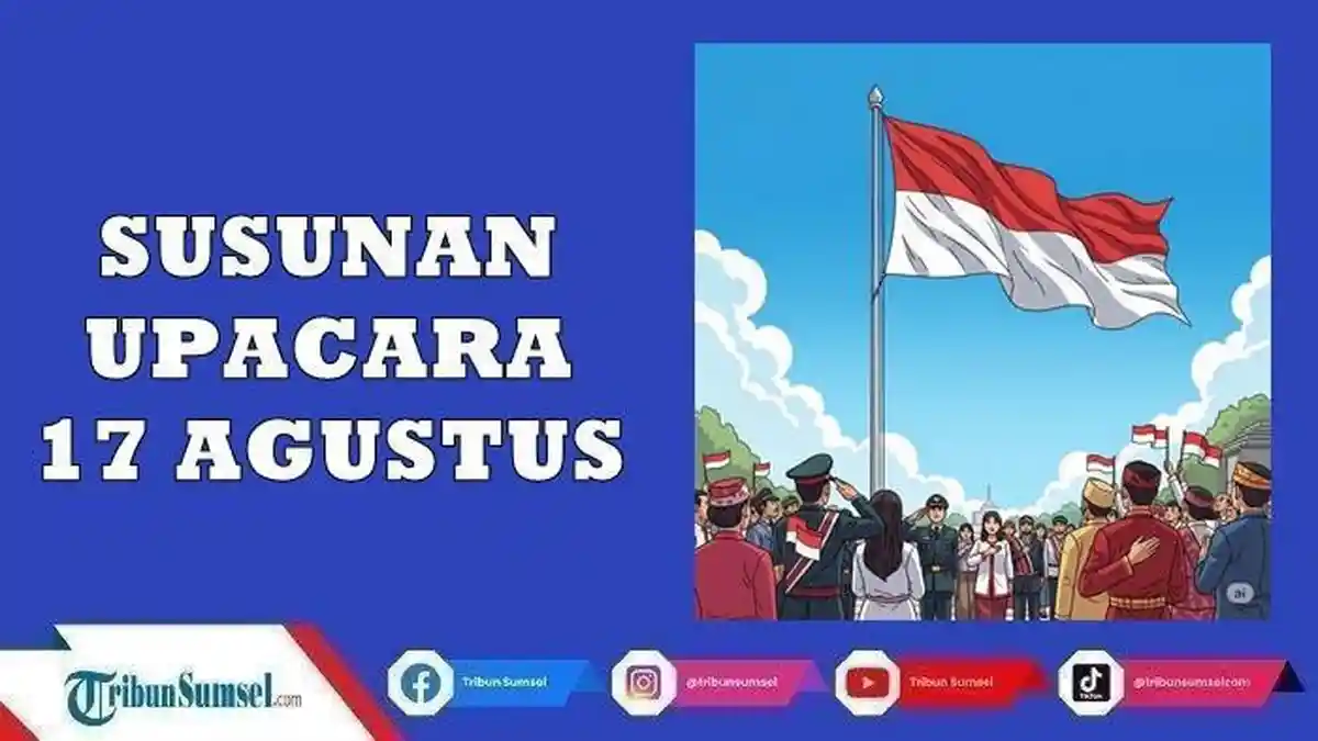 Contoh Susunan Upacara Bendera 17 Agustus dalam Memperingati HUT Ke-80 RI Tahun 2025, Lengkap