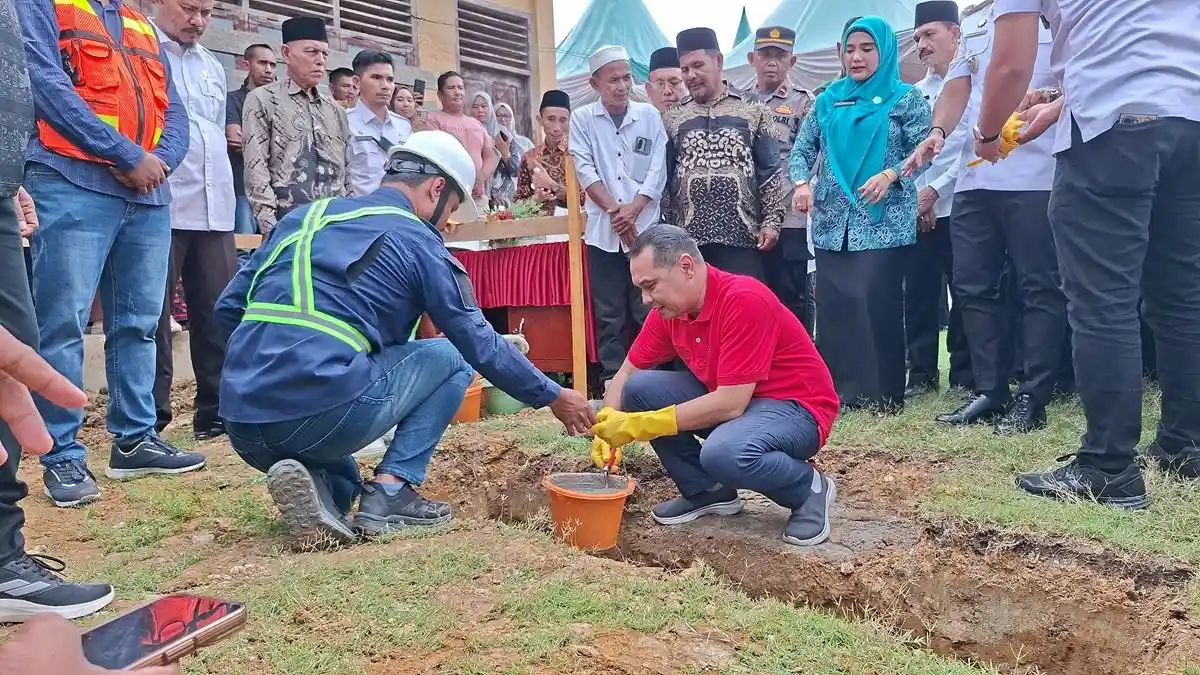 Kompas Bangun Kembali SDN Teumpeun Aceh Timur, Sebut Pendidikan Fondasi Masa Depan Generasi - Serambinews.com