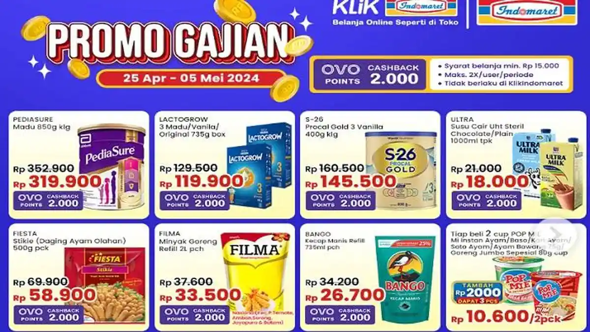 Promo Indomaret 1 - 5 Mei 2024, Fiesta Stik Daging Ayam Rp 58.900 ...