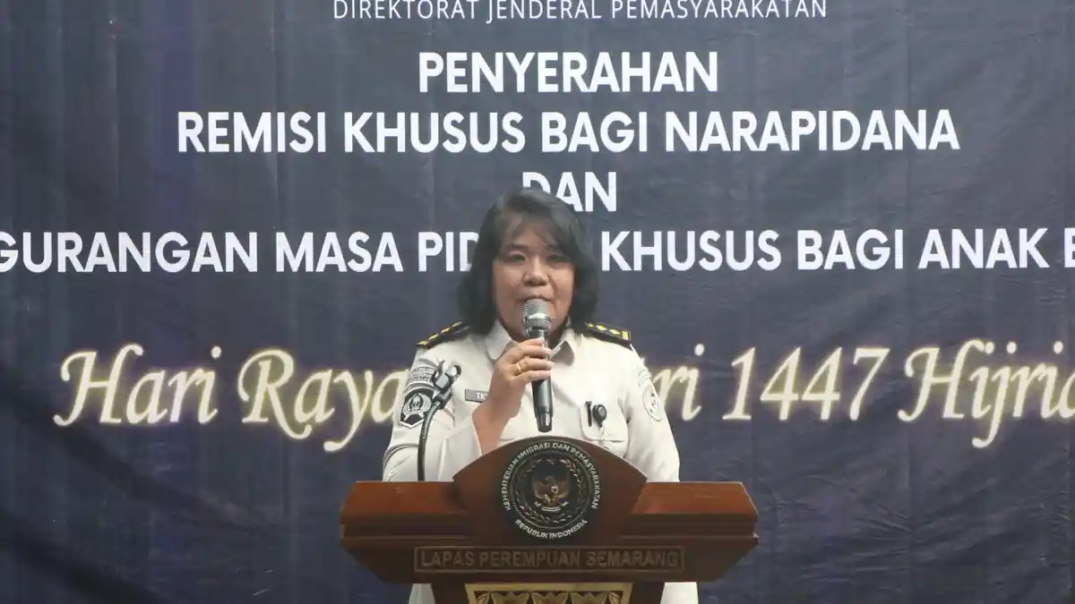 186 Warga Binaan Lapas Perempuan Semarang Dapat Remisi Idulfitri, 1 Orang Langsung Bebas