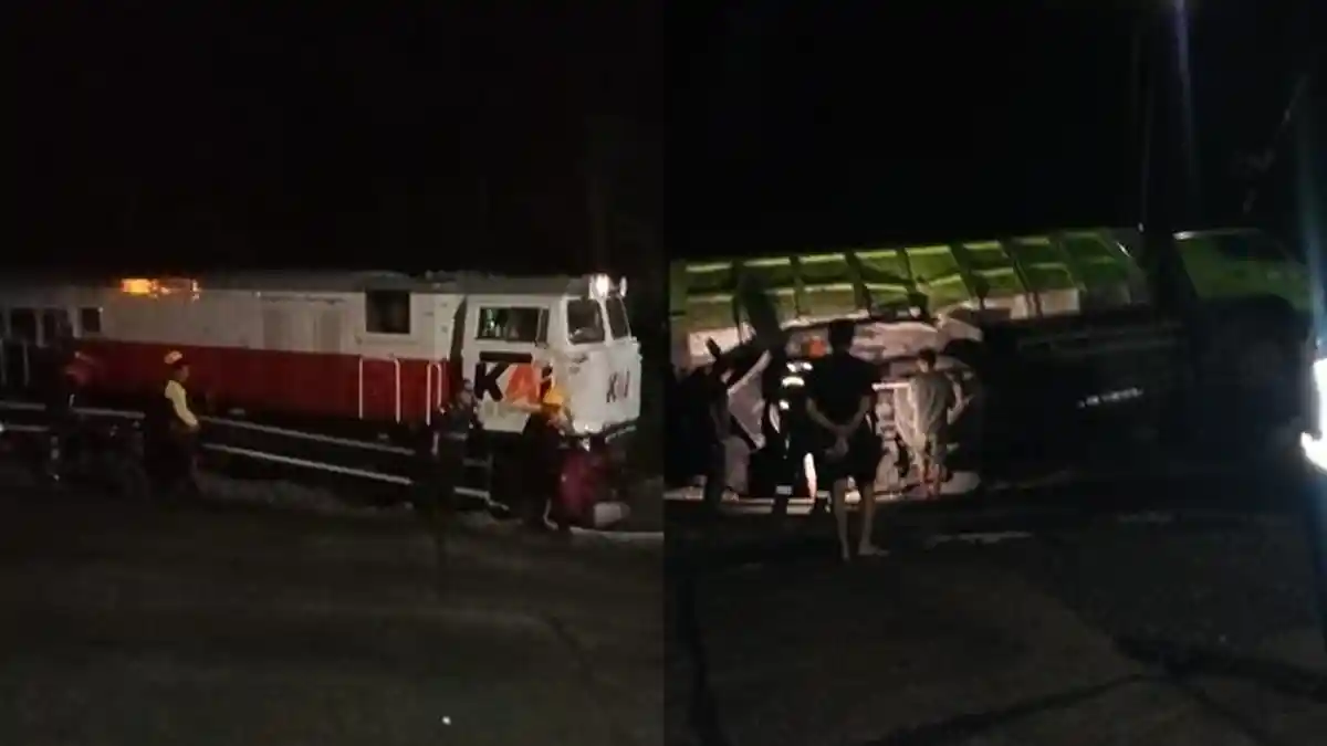 Kronologi Kereta Api Tabrak Truk Batubara di Merapi Barat Lahat Tadi Malam