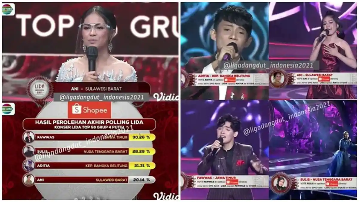 Hasil LIDA 2021 Top56 Grup 4 Putih, Siapa Tersenggol Tadi Malam? Semua Duta Dapat 4 Standing Ovation