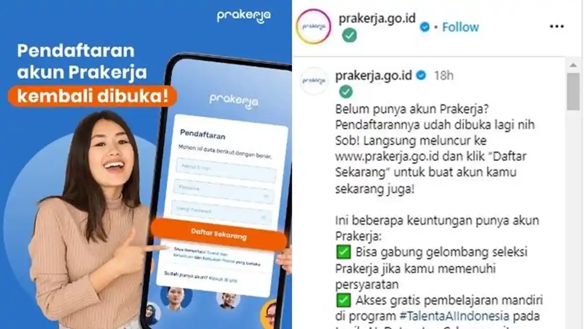 Pendaftaran Akun Kartu Prakerja 2024 Sudah Dibuka, Begini Cara Daftar dan Keuntungannya