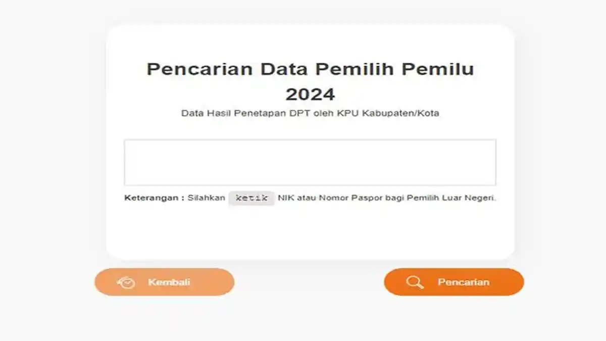 Cara Mengetahui TPS Nyoblos, Jika Tak Mendapatkan Surat Undangan Pemilih