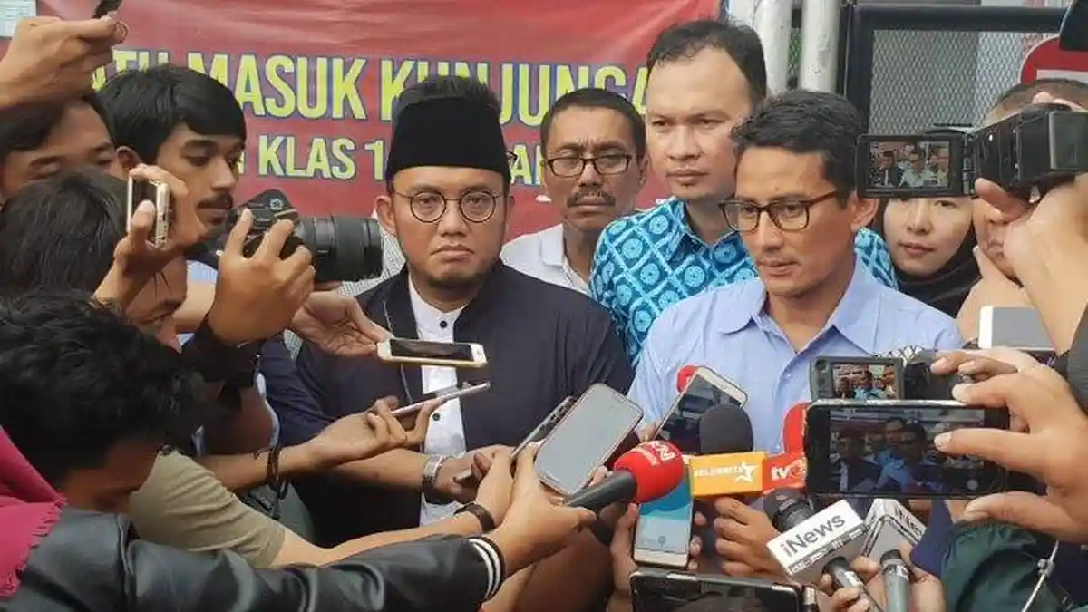 Kunjungi Ahmad Dhani, Dahnil Anzar dan Sandiaga Uno Ungkap Kondisi Terkini