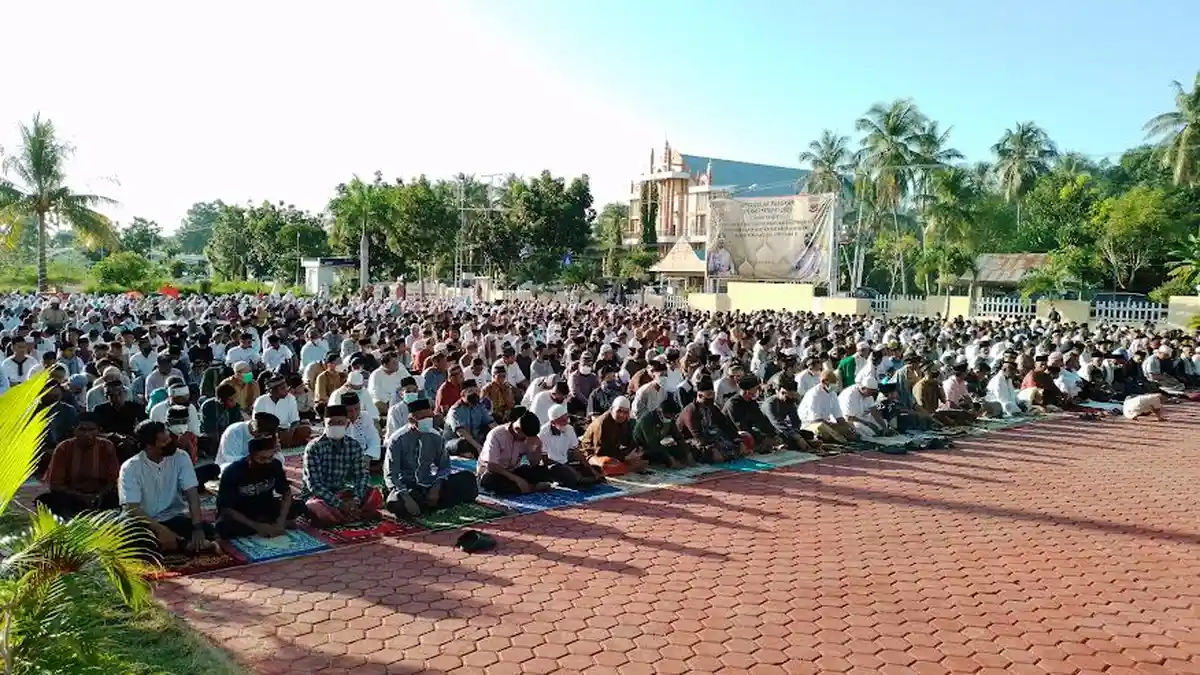 1000 Jamaah Muslim Kupang Timur Padati Halaman Mapolres Kupang