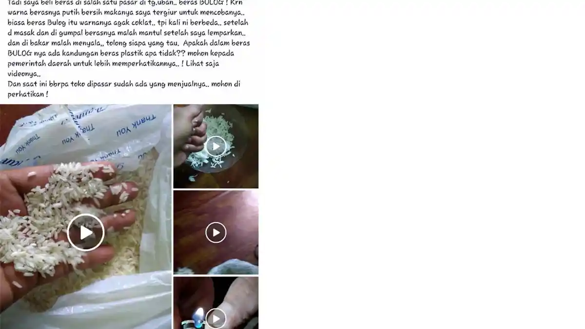 Langsung Cek ke Lapangan, Ini Temuan Disperindag dan Bulog Terkait Isu Beras Plastik di Bintan