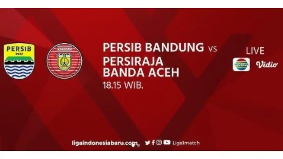 SEDANG LIVE Indosiar Persib Vs Persiraja, Link Live Skor Tiket Terakhir Semifinal Piala Menpora 2021