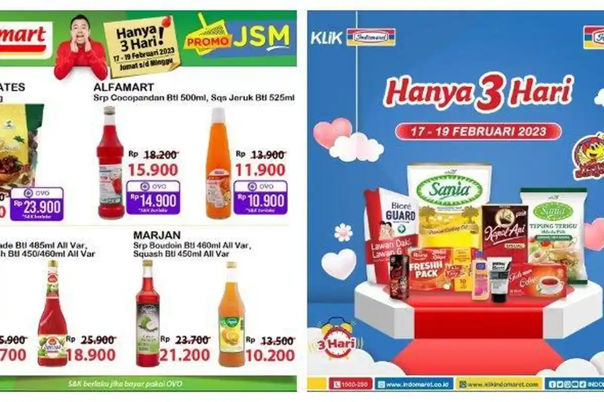 Promo JSM Alfamart dan Indomaret Pekan Ini, Ada Diskon Minyak Goreng, dan Biskuit Kaleng