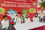 Mencoblos Bareng Keluarga, Eri Cahyadi Disambut Hadrah di TPS 4 Kelurahan Karah Surabaya