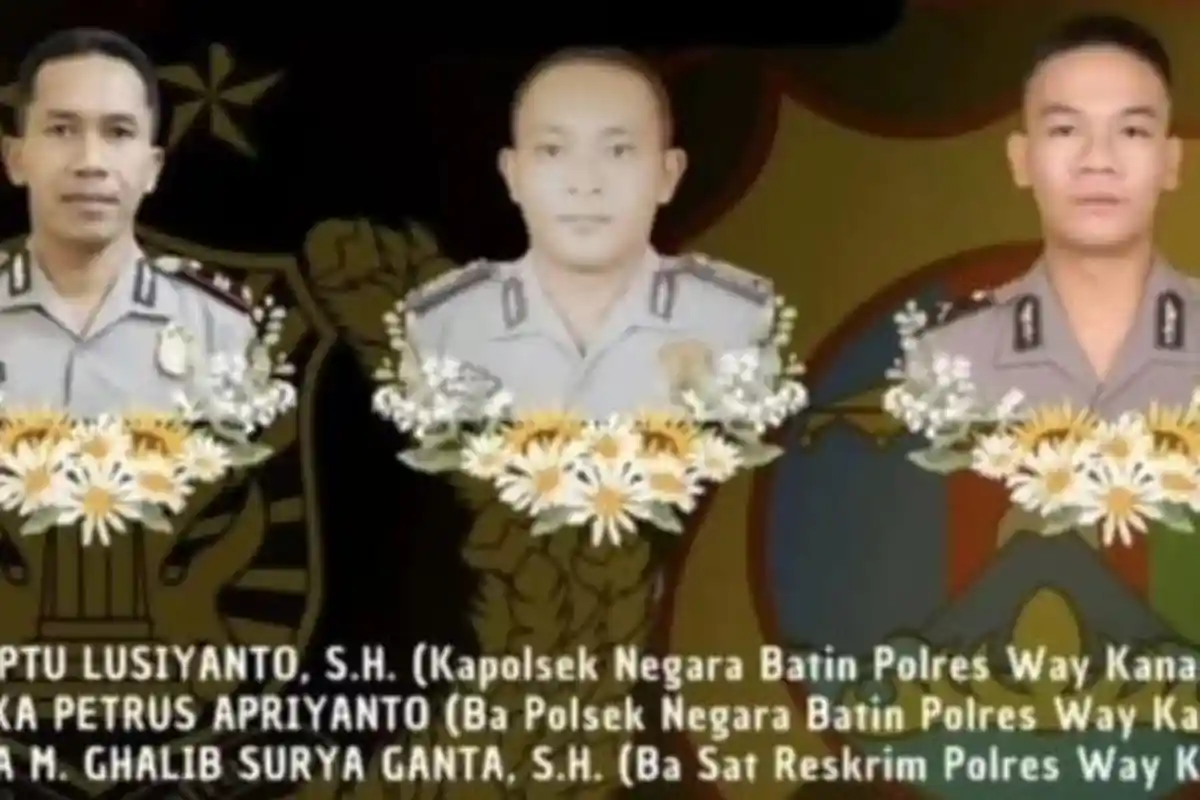 Hasil Autopsi 3 Polisi yang Tewas saat Gerebek Sabung Ayam di Lampung, Luka Tembak di Dada dan Wajah