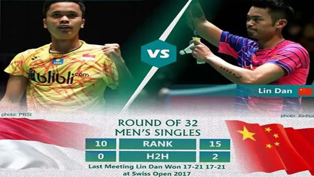 Live Streaming China Open 2018, Anthony Ginting vs Lin Dan, Fajar/Rian vs Kamura/Sonoda Pukul 15.00