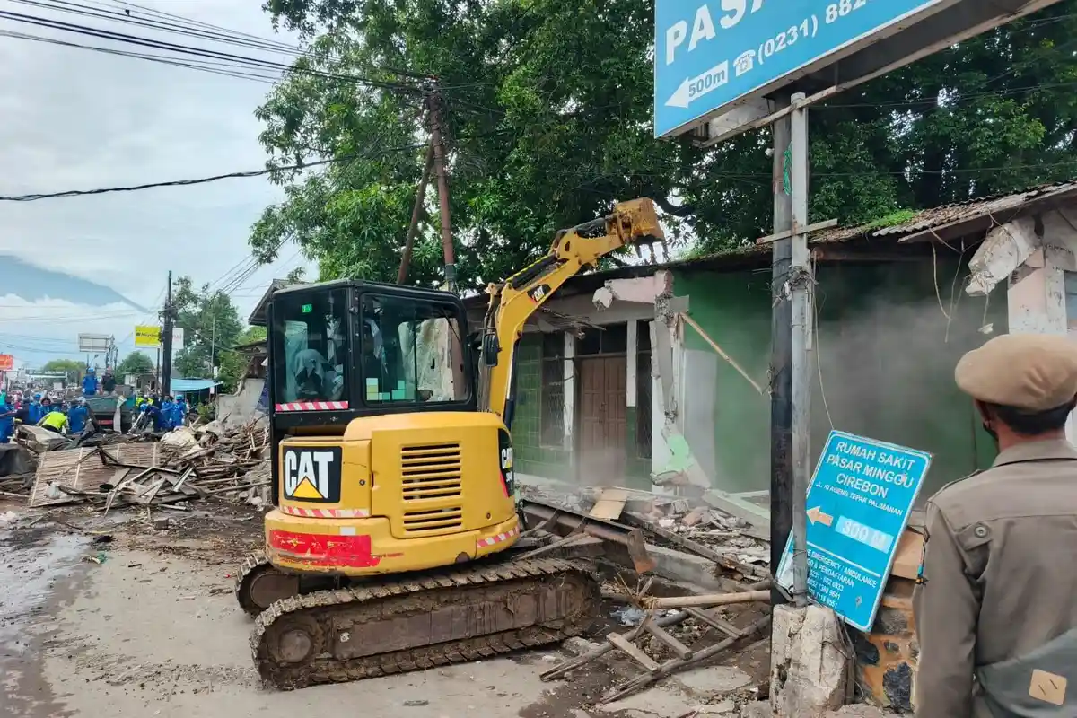 Penertiban Bangunan Dilakukan di Palimanan Cirebon, Sukalila dan Kesambi Tunggu Giliran