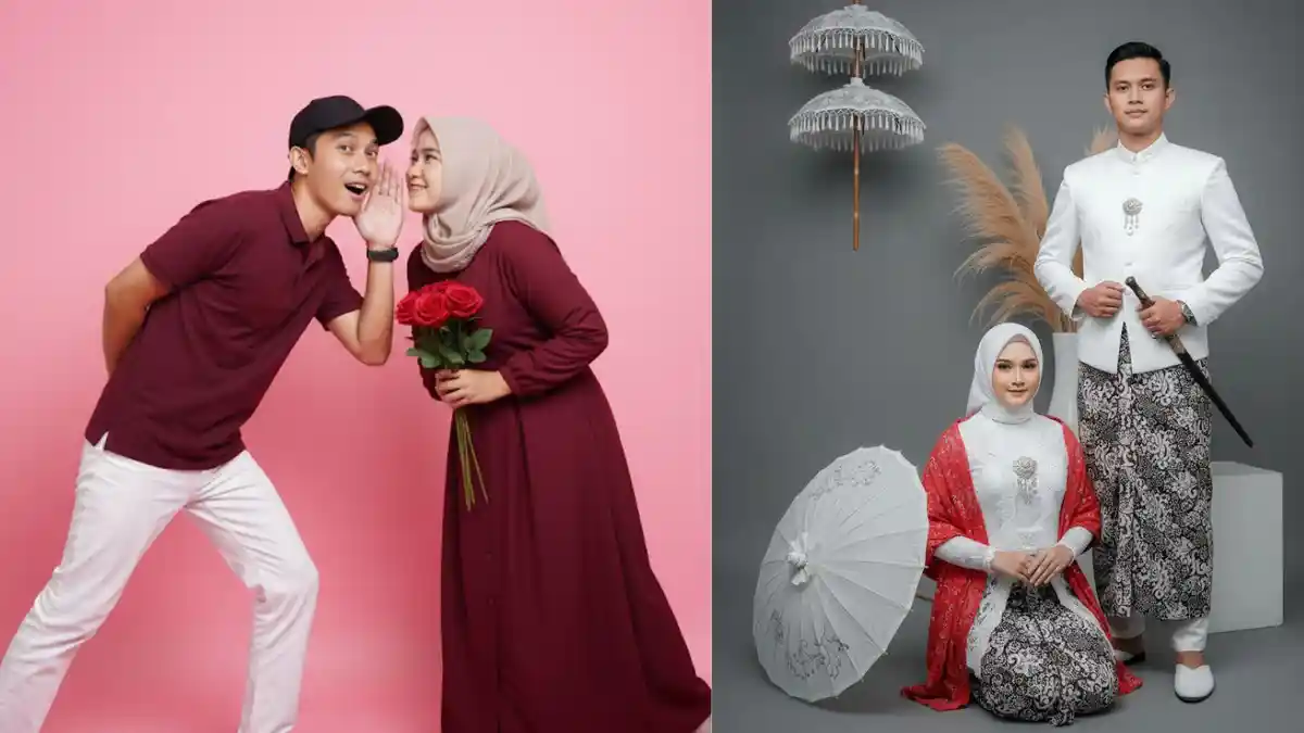 Prompt Gemini AI Bikin Foto Studio Couple Muslim, Mudah Langsung Jadi