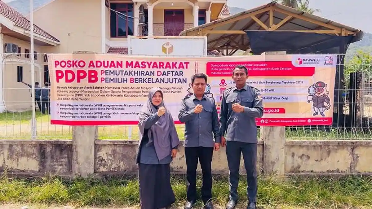 Lindungi Suara Warga, Bawaslu Aceh Selatan Buka Posko Aduan, Ajak Publik Awasi PDPB 2025