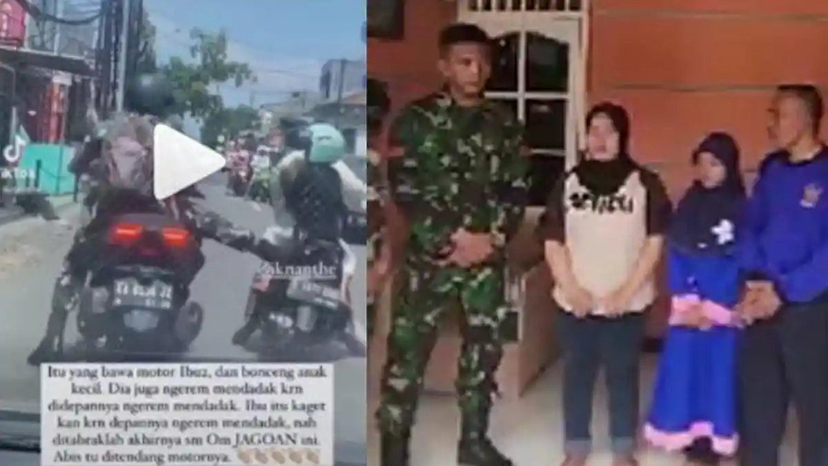WAJAH Praka Arya Nobel Gideon yang Tendang Motor Ibu-Ibu: Saya Ngaku Salah dan Minta Maaf
