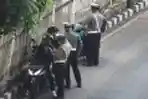 Razia Pengendara di Jalur TransJakarta