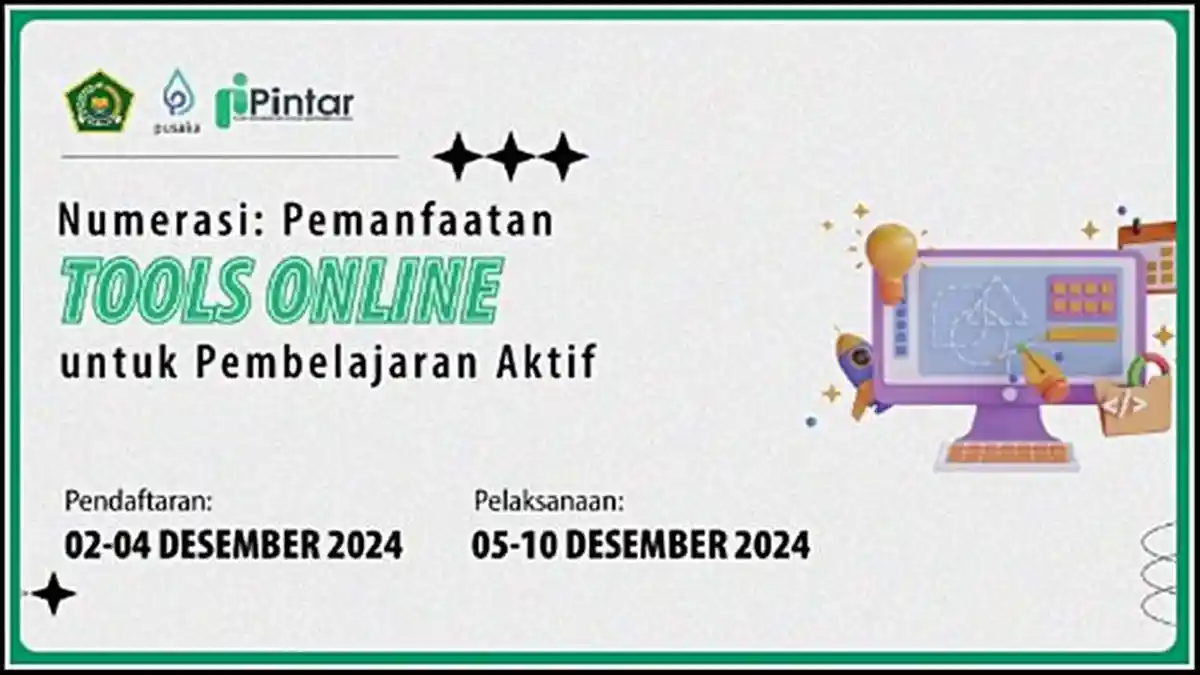 Kunci Jawaban Modul 3.1 - 3.11 Numerasi: Pemanfaatan Tools Online untuk Pembelajaran Aktif, Pintar