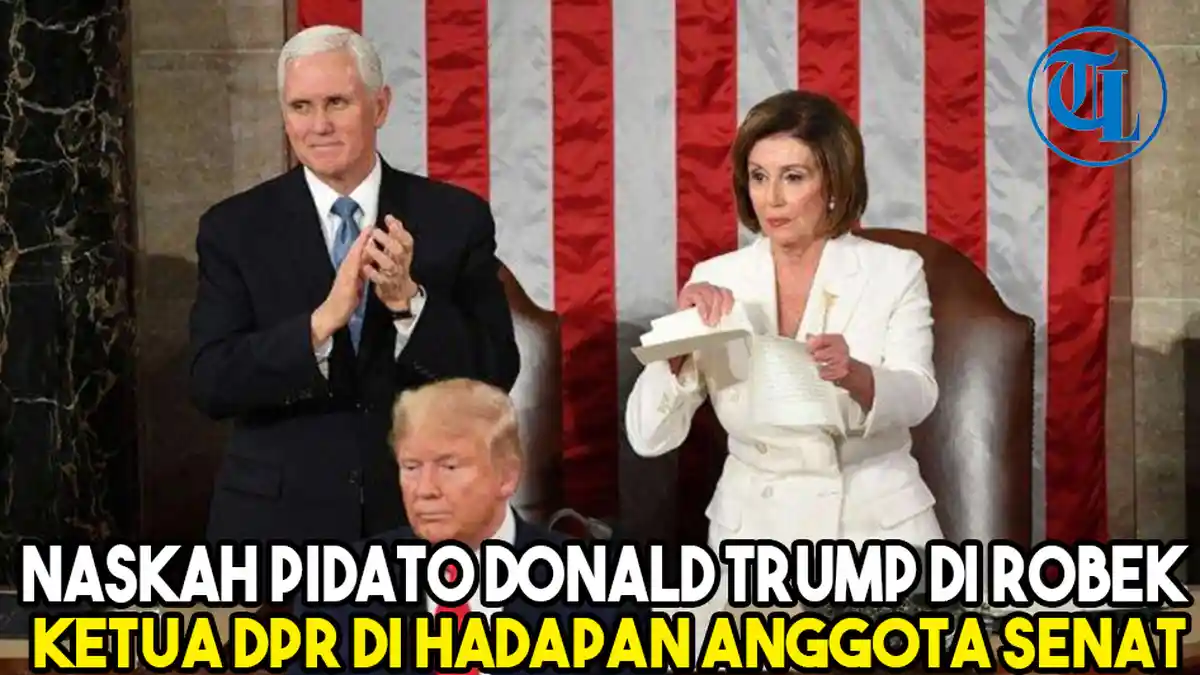 Naskah Pidato Donald Trump Dirobek Ketua DPR, Begini Balasan Trump