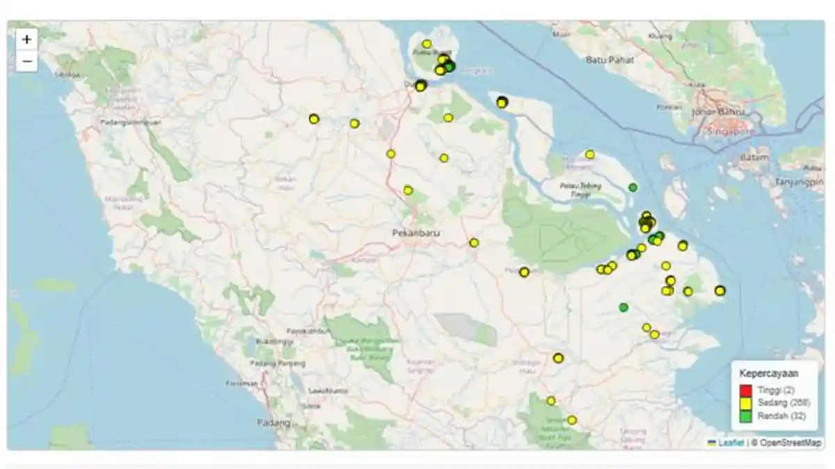 Riau Kembali Dominasi Hotspot di Sumatera dengan 302 Titik ...