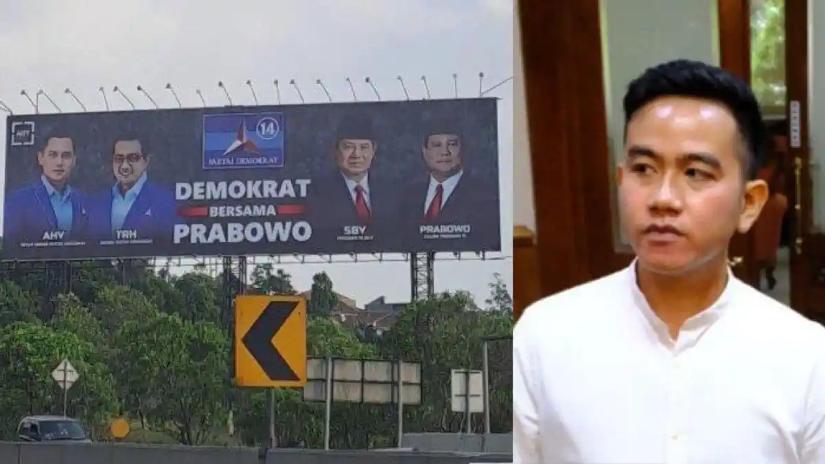 Pasang Baliho Besar, Demokrat Hanya Tampilkan Foto Prabowo Tanpa Gibran, Setengah Hati ?